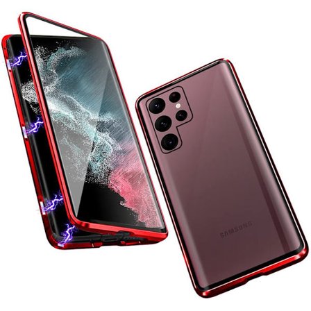 Samsung Galaxy S22 Ultra - Älykäs Kaksisuuntainen Magneettinen Kuori