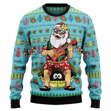 Jagermeister Grim Julesweater Julegave Santa Sweater Herre 3D Sweater og Top Efterårs- og Vintertøj XXL