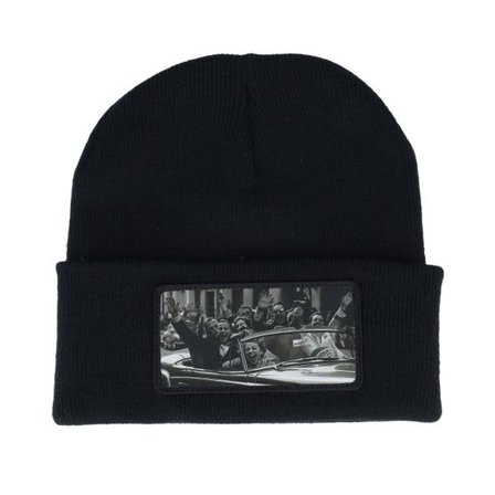 Public Domain - Svart cuff Beanie - Cabriolet Beanie Party Black Cuff @ Hatstore