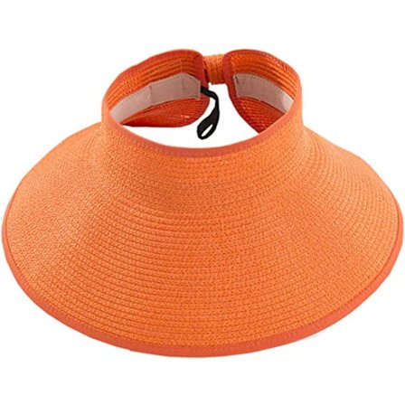 Dam hopfällbar sommarhatt med hopfällbar bred brätte solskärm