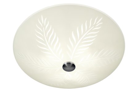 Aneta Lighting PALMBLAD plafond 50 cm, hvit/stål, 3x60W E27 Ø500 h190