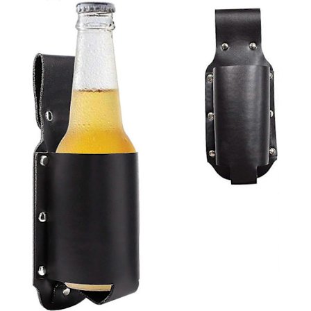 Bærbar Holder Ølkasse, PU Ølholder Bruges til Forskellige Øldåser, Velegnet til Klatring, Cykling, Sport, Løb eller Sammenklappelige Paraplyer