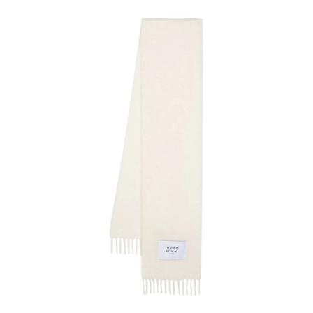 Maison Kitsuné Accessories vit, unisex Halsdukar, unisex, Storlek: ONE SIZE