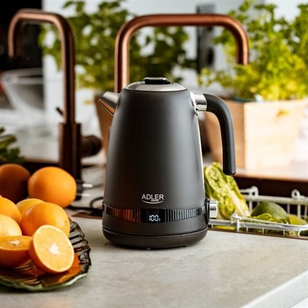 Kedel med LCD og temperaturkontrol