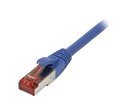 SYNERGY Patchkabel RJ45, CAT6 250Mhz, 0,15m blau, S-STP(S/FTP),TPE(Superflex), Synergy 21,