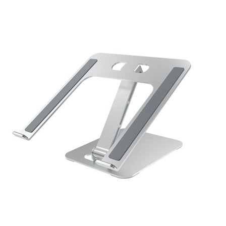 Bærbar computer stand, justerbar skridsikker ventileret aluminium bærbar computer stand, ergonomisk sammenklappelig kompatibel med MacBook Air, Pro, 