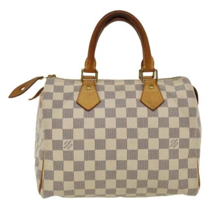 Louis Vuitton Vintage Pre-owned Canvas handbags Hvid, Dame Vintage Tasker, Størrelse: ONE Size