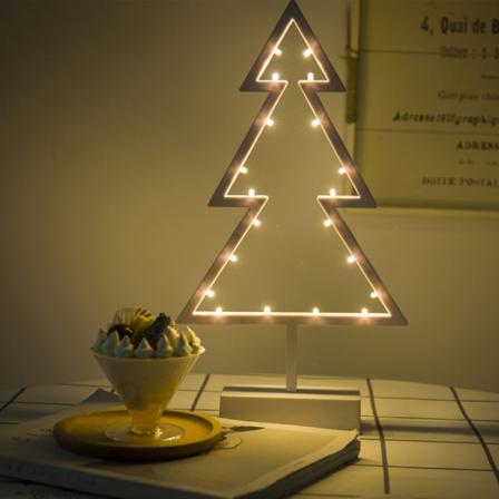 Rumsdekoration Fotorekvisita Liten nattlampa ljus Stjärnor Hjärta Julgran Christmas tree