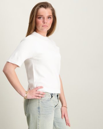 Instinct Girls s/s sweater Hvit Genser Jente - Kids Brand Store