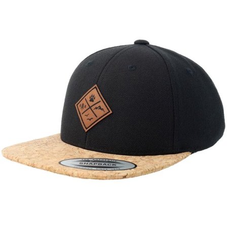 Kiddo Cap - Svart snapback Keps - Kids Nature & Animal Icons Engraved Black/Cork Snapback @ Hatstore
