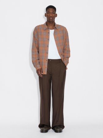 Holzweiler Alex One Pleat Trousers - Brown - Men's - 50