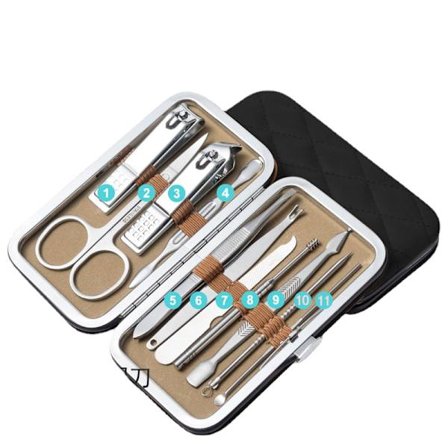 Trim Set 11 delar mörk natt svart