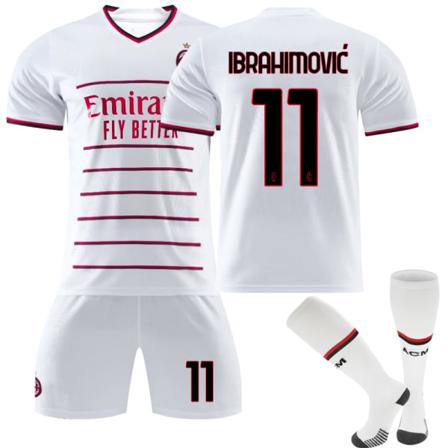 Barnfotbollströja 23/22 Borta Ac Milan Tröja Nr.11 Suit With Socks 18(100-110)