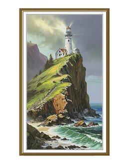 Stickpackung Bild Majestätischer Leuchtturm