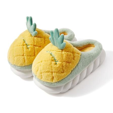 Unisex Flat Fuzzy Tofflor Slip On House Skor
