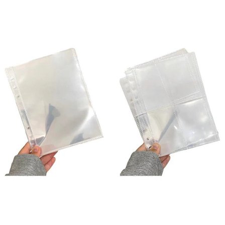 Fotolommer for 6-rings A5-perm, Ultraklar fotolommer, Dobbeltsidige sider, Beskyttelse for bilder[ca]