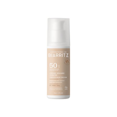Laboratoires de Biarritz Tonet Solkrem for Ansiktet Ivory SPF50 50 m