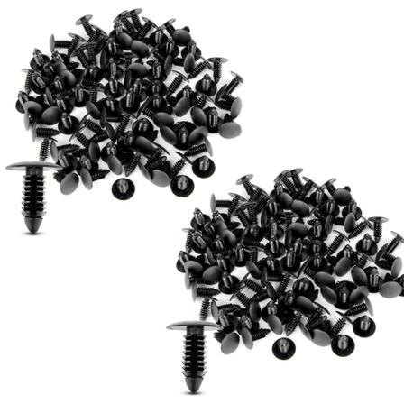 200x Plastik Bumper Fastener Nitter Klips Bilmøbler Samling Udvidelses Skruer Sæt Auto Bo