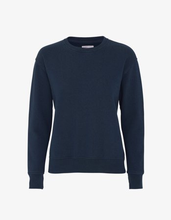 Women Classic Organic Crew - Navy Blue L