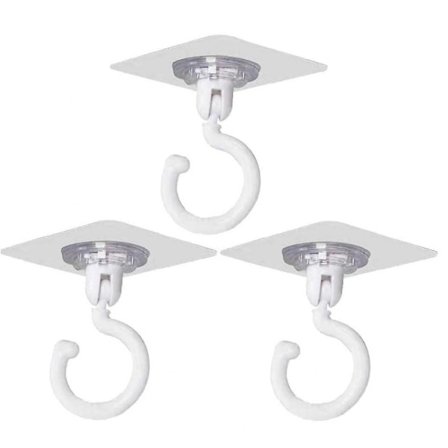 Tak dreibar krok 12 stk Selvhheftende kroker Dreibar veggmontert takkrok for kjøkken bad