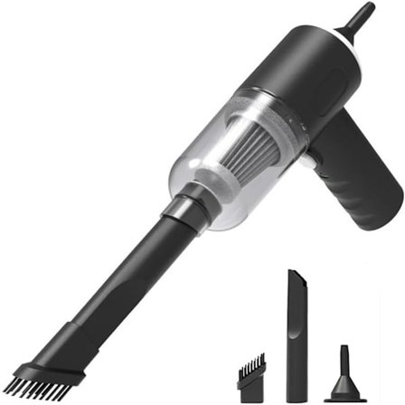 ING Bil Støvsuger Håndholdt Støvsuger Trådløs Bil Støvsuger Trådløs Håndholdt Støvsuger Lille Støvsuger Luftblæser Sort