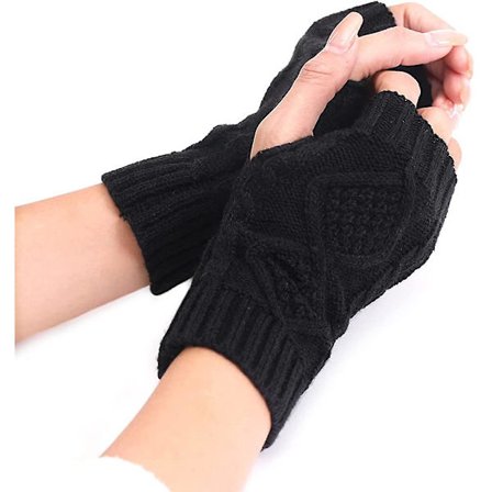 Naisten sormettomat käsineet, naisten käsivarsien lämmittimet, muodikkaat lämpimät pehmeät ja mukavat