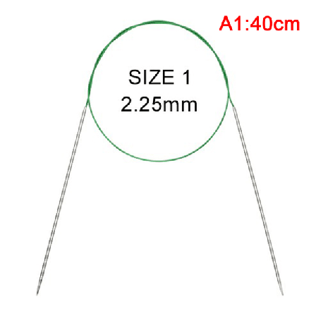 43/60/120 Cm Stickning S Rostfritt Stål Diy Ringvirkad Tröja