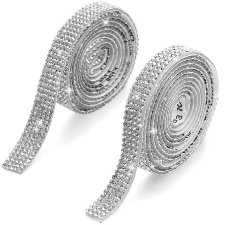 2 rullar/5 rullar självhäftande Rhinestone Diamond Ribbon 1 - high quality