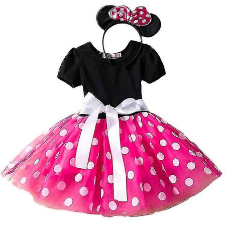 Baby Girl Minnie Mouse Dress Pageant Bursdagsfest Sløyfe Tutu kjoler-1