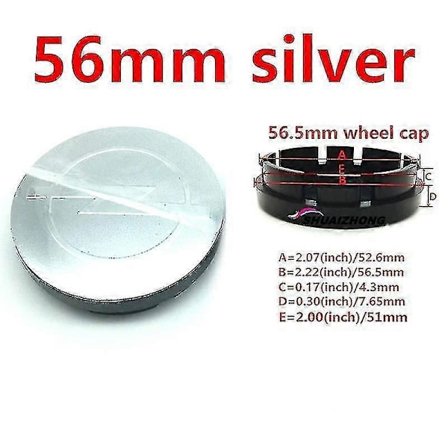 4 stk. Opel 56mm 59mm 60mm 64mm 68mm Bil Hjul Center Nav Kapsler Sort Sølv Fælge Dækker Auto Logo Badge Emblem Dele Tilbehør Llwl Boris
