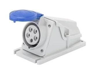 Gewiss Stikkontakt 16A 2P+J 230V H6 IP67 GW62499 for vegg