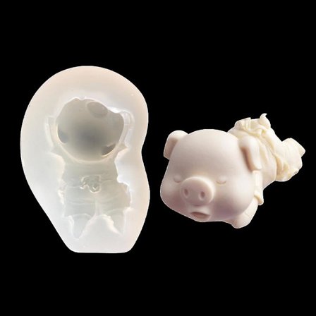 Creative Animal Saliv Pig Silikon form