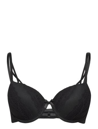 Mahina Pd Lingerie Bras & Tops Push Up Bras Sort Hunkemöller