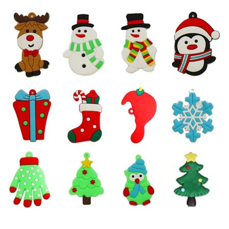 Juletrær Gingerbread Man Pynt 12 Stykker