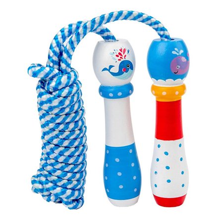 Hoppetau for barn, justerbart hoppetau for barn med trehåndtak