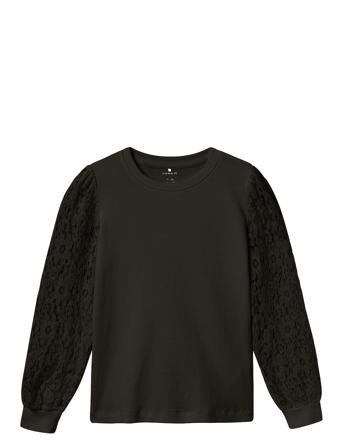 Nkfolag Ls Top Tops T-shirts Long-sleeved T-shirts Black Name It
