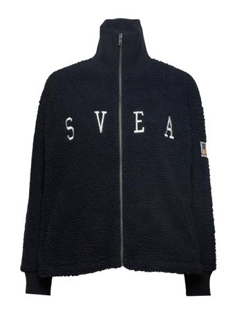 Kathryn Pile Zip Sweater Black Svea