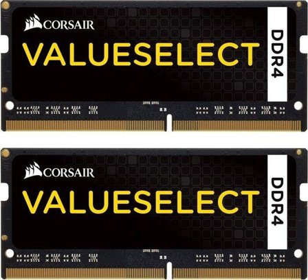 Corsair Value Select - DDR4 - 16 GB: 2 x 8 GB - SO DIMM 260-pin - 2133 MHz / PC4-17000 - CL15 - 1.2 V - ikke-bufret - ikke-ECC