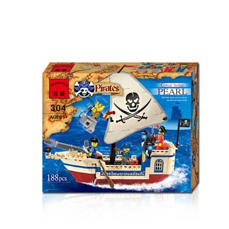 Opklarings byggeklodser kompatible børnesamlingslegetøj dreng lille partikel Pearl model