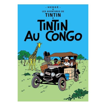 Poster - Tintin au Congo - Tintin i Kongo