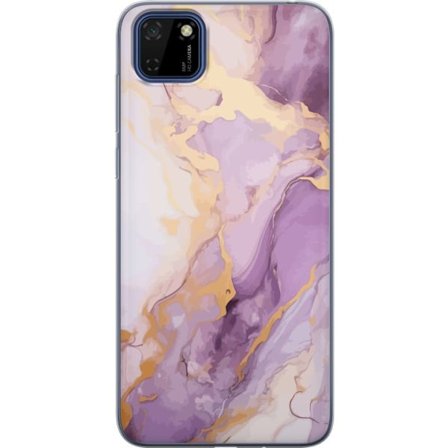 Kompatibelt Mobilskal till Huawei Huawei Y5p Marmor Lila Guld