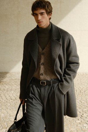 Soft Goat - Men's Alpaca Cardigan - Kaschmirpullover für Herren - L - Wood