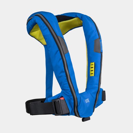 Kamizelka ratunkowa pneumatyczna Spinlock Deckvest LITE 170N Pacific Blue, automatyczna + nabój CO2 33 gram, One-Size (50+ kg) - Jachtowa