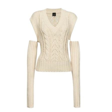 Pinko, Knitwear Beżowy, Kobieta, Rozmiar: M