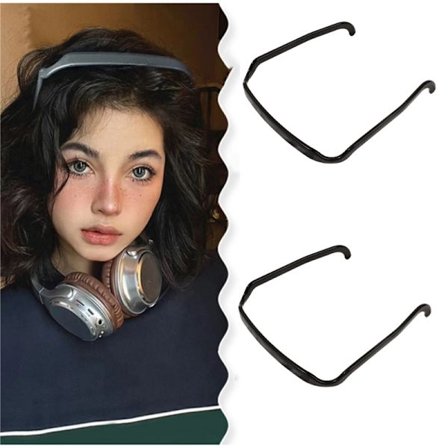 Firkantede pandebånd til krøllet og tykt hår, 2-pak