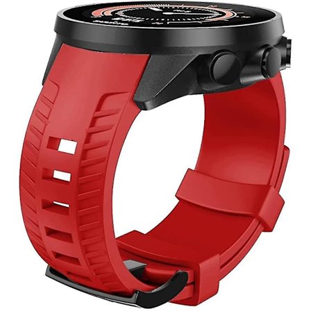 24mm Bred Silikon Klockarmband För Suunto 9 Baro 24mm Armband Sport Silikon Klockarmbandsersättning För Suunto 9 Smartklockor Armband