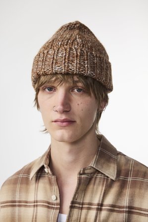 NN.07 Chunky Beanie 60008 Beanie Male Brown Wool
