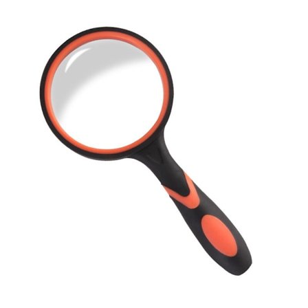 10x forstørrelsesglass, 100mm forstørrelsesglass bærbar leselupe med mykt gummihåndtak