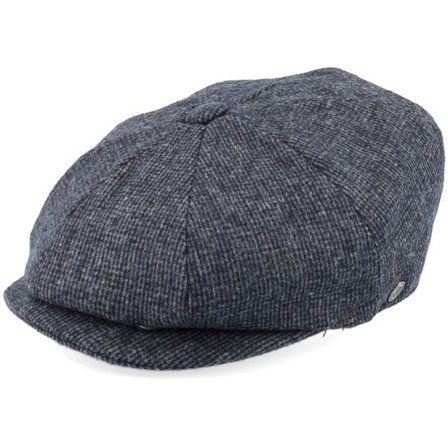 Jaxon & James - Svart flatcap Keps - Union Newsboy Black Flat Cap @ Hatstore
