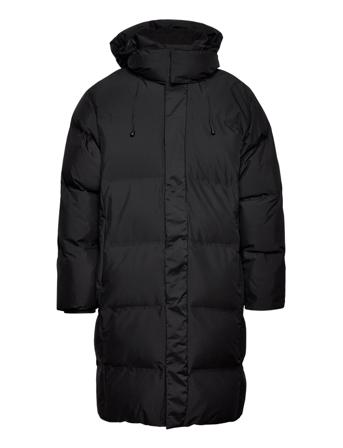 Recycled Padded Coat Vuorillinen Takki Topattu Takki Musta Lindbergh